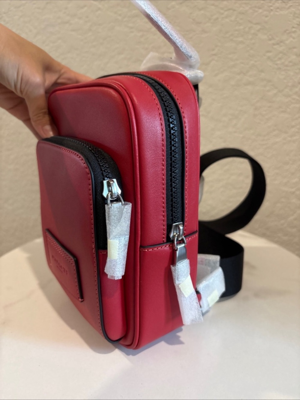 Coach Red Racer Crossbody Sling Bag NWT - Picture 6 of 9